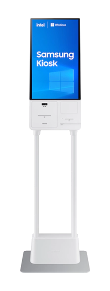 Samsung self-order kiosk with floor stand